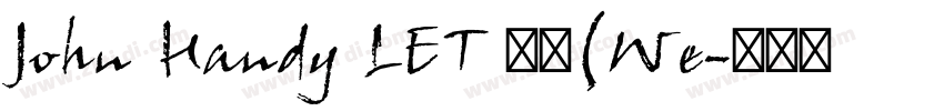 John Handy LET 普通(We字体转换